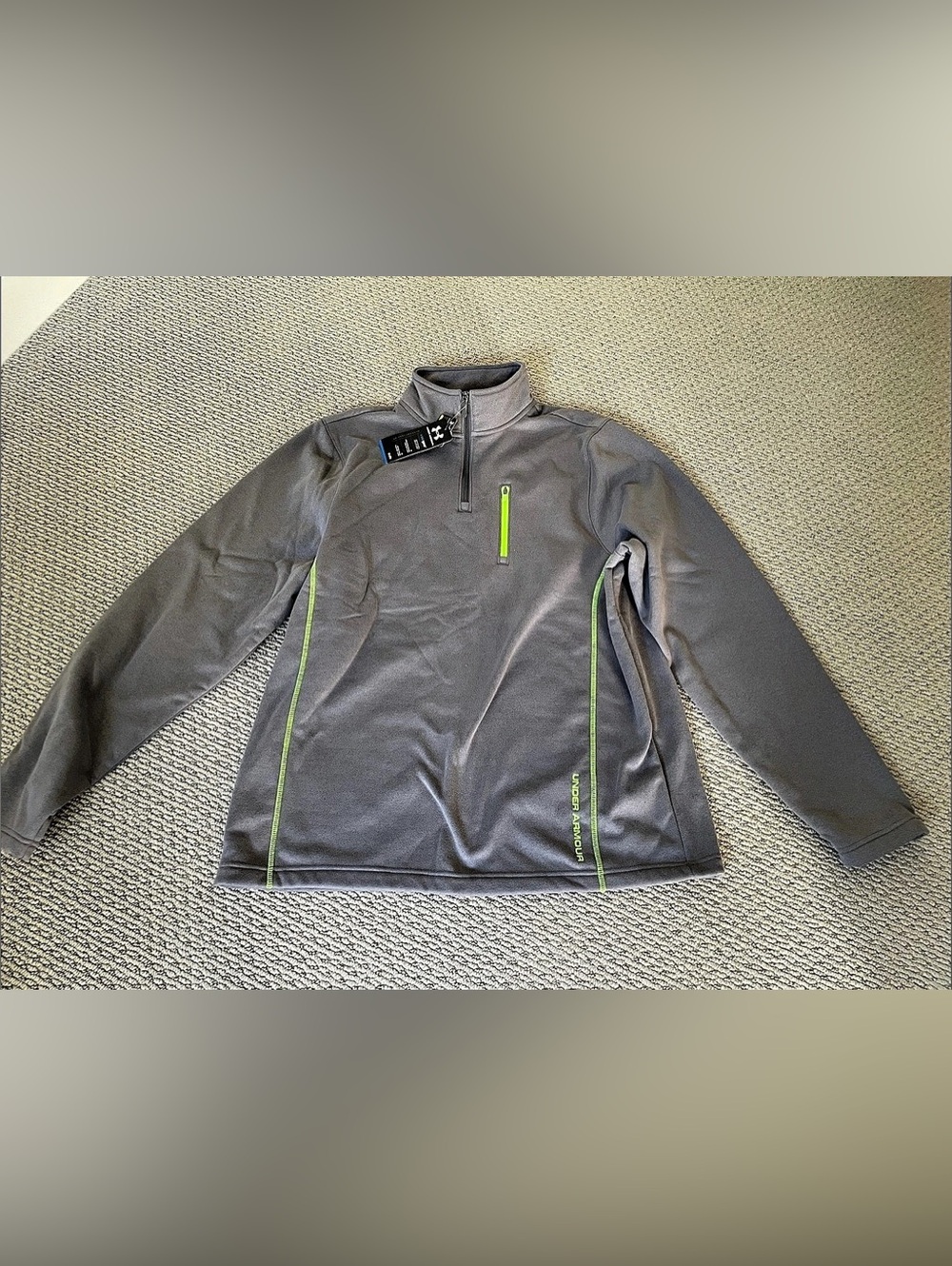 Under Armour Men's Armour 1/4 Zip Pullover Gray Pullover XL
